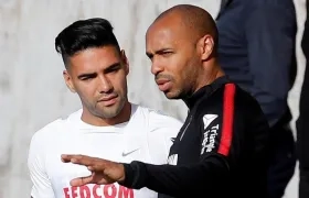 Falcao García y Thierry Henry. 