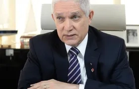 El presidente de la Confederación de Béisbol del Caribe, Juan Francisco Puello.