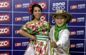 Isabella Sofía Chacón Ruiz y César Andrés De la Hoz Padilla,Reyes del Carnaval de los Niños 2019.