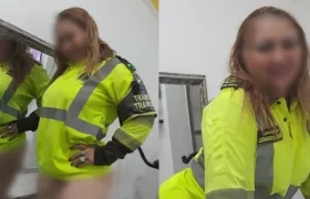 Dos de las imágenes de la mujer. 