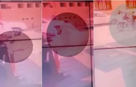 Captura de video de fuga de Aida Merlano.