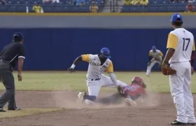 Una escena de un juego Colombia-Puerto Rico en Barranquilla.