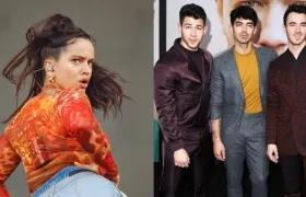 Rosalía y los Jonas Brothers.