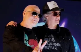 Charly Alberti y Zeta Bosio, integrantes de Soda Stereo.