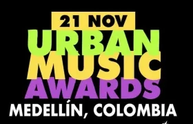 La primera edición de los Urban Music Awards se celebrarán en Medellín, el 21 de noviembre.