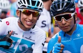 Egan Bernal y Nairo Quintana. 