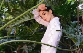 Una de las modelos de María Piedad Mercado, diseñadora barranquillera.