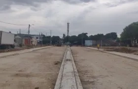 Así está la nueva vía.