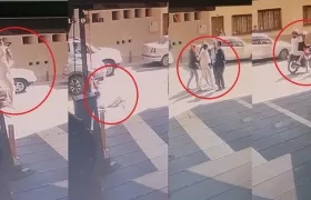 Momento de la fuga de Aida Merlano.