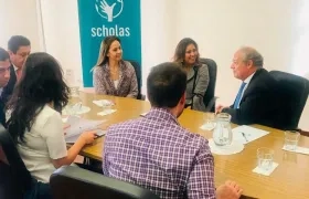  Reunión en El Vaticano de la Primera dama María Juliana Ruiz.