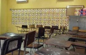 Salón de clases del niño arrastrado por arroyo