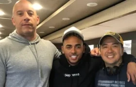 Vin Diesel, Ozuna y Justin Lin.