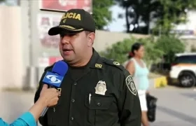 Yecid Peña, comandante operativo de la Policía Metropolitana de Barranquilla.