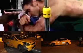 Estadounidense capturado pro robarse un taxi en el Cortissoz.