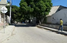 Lugar de los hechos en el barrio Moras Occidente de Soledad.