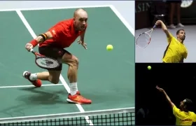 El tenista belga Steve Darcis ganó al colombiano Santiago Giraldo, por 6-3 y 6-2, en la nueva Copa Davis.