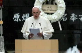 El Papa Francisco en su visita al Japón.