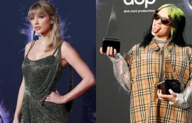 Las cantantes Taylor Swift y Billie Eilish.