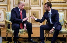Donald Trump y Emmanuel Macron, presidentes de Estados Unidos y Francia.