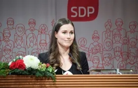 Sanna Marin, primera ministra de Finlandia.