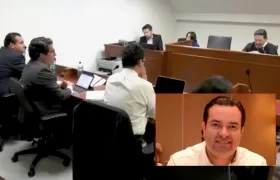 Didier Tavera en la audiencia.
