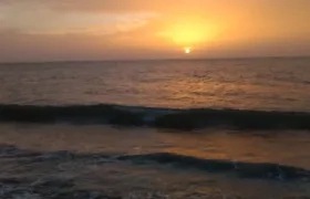 El atardecer desde la Playa de Tubará.