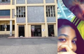 Roberto Ortega con su hija, Madelayne. La adolescente murió en la sede centro de Uniatlántico.