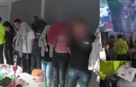 Momento de la captura de la banda.