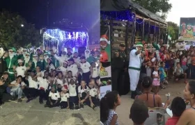 Pesebre móvil de la Policía.