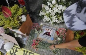 Plantón por Dilan Cruz, un mes después de su muerte.