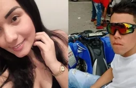 Yesica Mora y Antony de Jesús Lara, dos de los jóvenes fallecidos en el accidente.