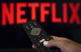 Persona utilizando la plataforma Netflix.