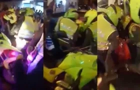 La Policía auxilió a 'Brayita'.