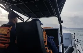 Imagen del operativo de rescate de la Armada Nacional.