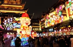 Imagen de la celebración del Año del Cerdo en China.