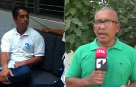 Diego Velosa (Noticias Caracol) y Luis Cárdenas (Noticias Uno).