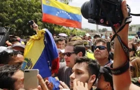 Marco Rubio en su visita a Cúcuta.