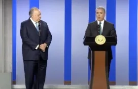 El Presidente Duque recibió las cartas credenciales a embajador designado por Juan Guaidó, Humberto Calderón Berti.