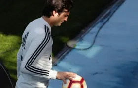 Santiago Solari, entrenador del Real Madrid. 