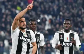 Emre Can celebra uno de sus goles. 