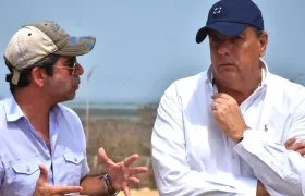 El Alcalde Alejandro Char y el presidente del Grupo Argos Jorge Mario Velásquez.