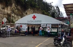 En la atención participó la Cruz Roja.