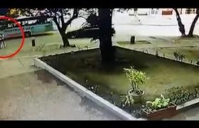 Momento de la riña.