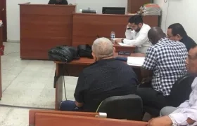 Aspecto de la audiencia realizada en el día de hoy.