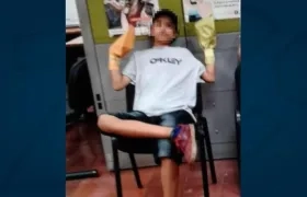 El menor aprehendido.