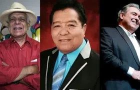 Los artistas Joe Quijano, Pastor López y Alberto Cortez.