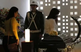 Velación de los restos del cantante Pastor López.