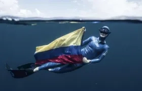 Sofia Gómez, apneista colombiana. 
