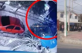 Imagen del fleto y del atraco al Efecty.