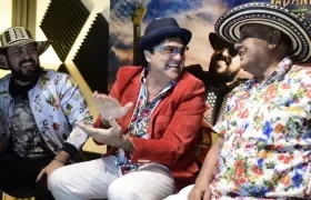 Integrantes del Grupo Santa Sabana: Miche Molina, Juan Kamel Janna y Julio Molina Acero.